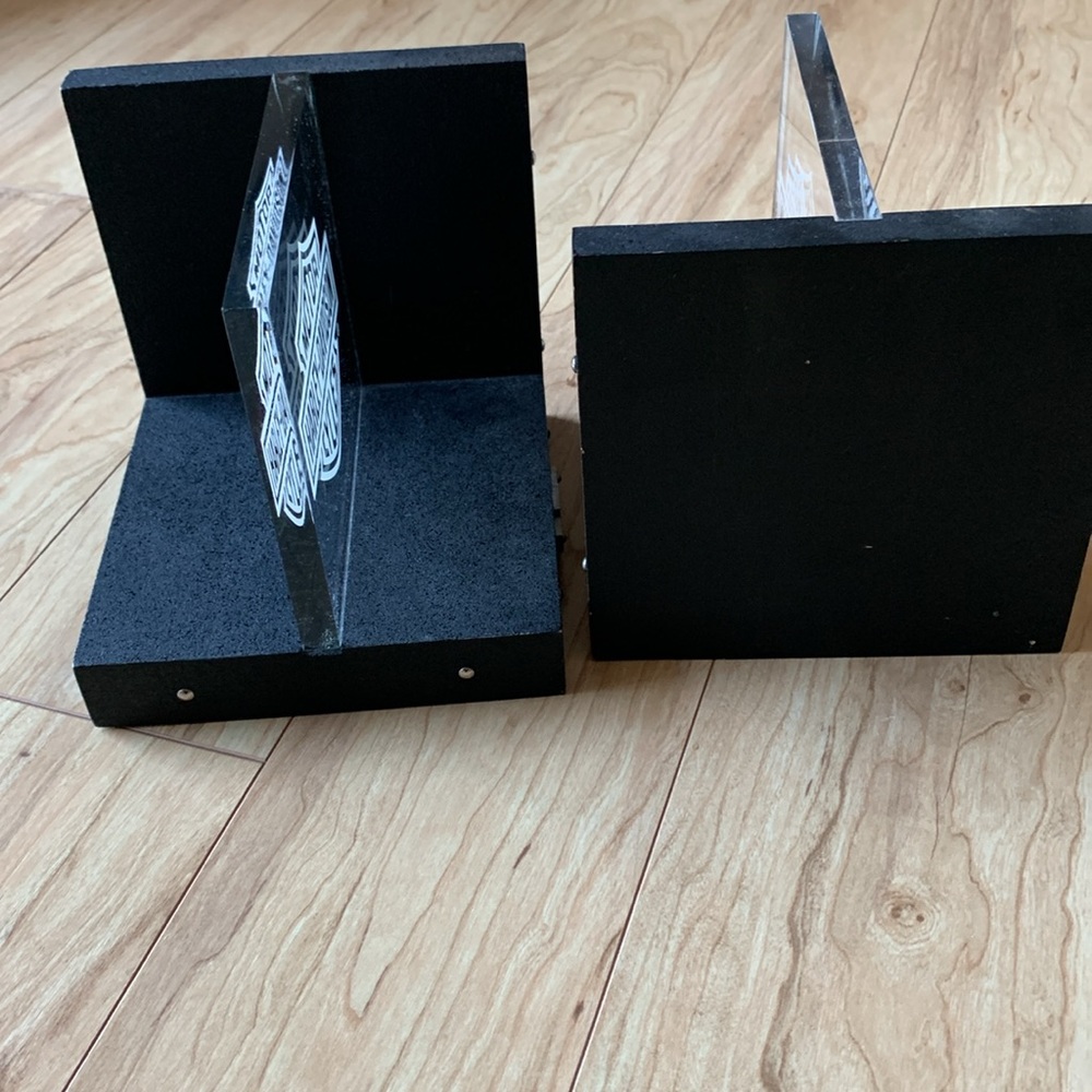 Harley Davidson set of bookends black and acrylic design - Picture 9 of 14